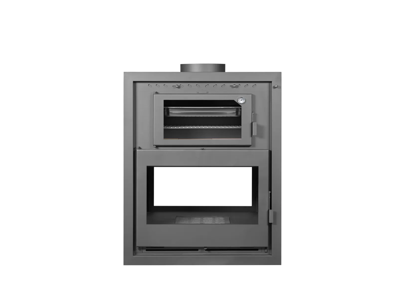 FUSIÓN DOBLE CARA CON HORNO 80 - chimenea de leña con horno de Chimeneas Joyma en Jaén
