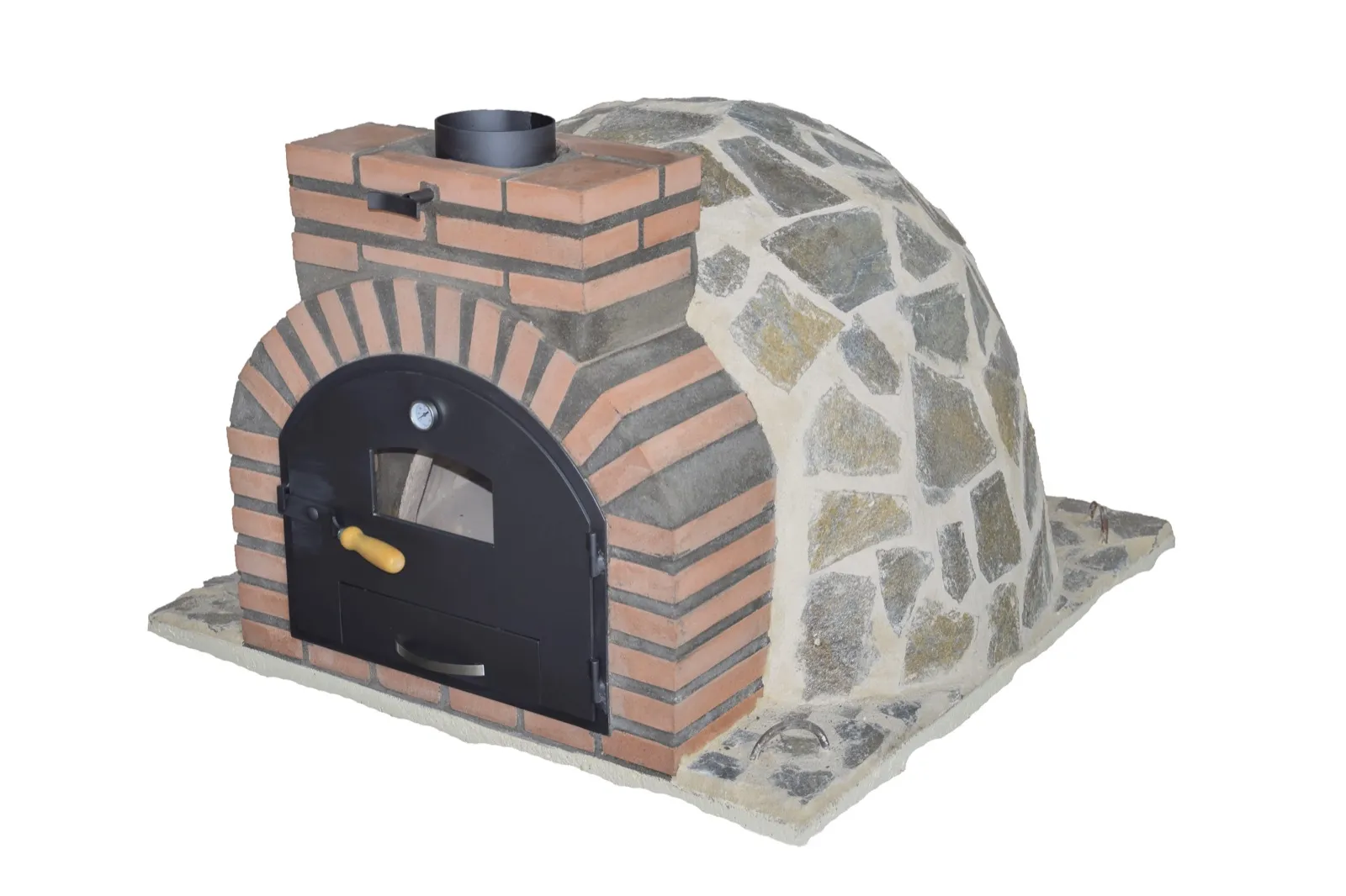HORNO TRADICIONAL PIEDRA GRIS 100 - hornos de leña morunos (con ladrillo refractario) de Chimeneas Joyma en Jaén