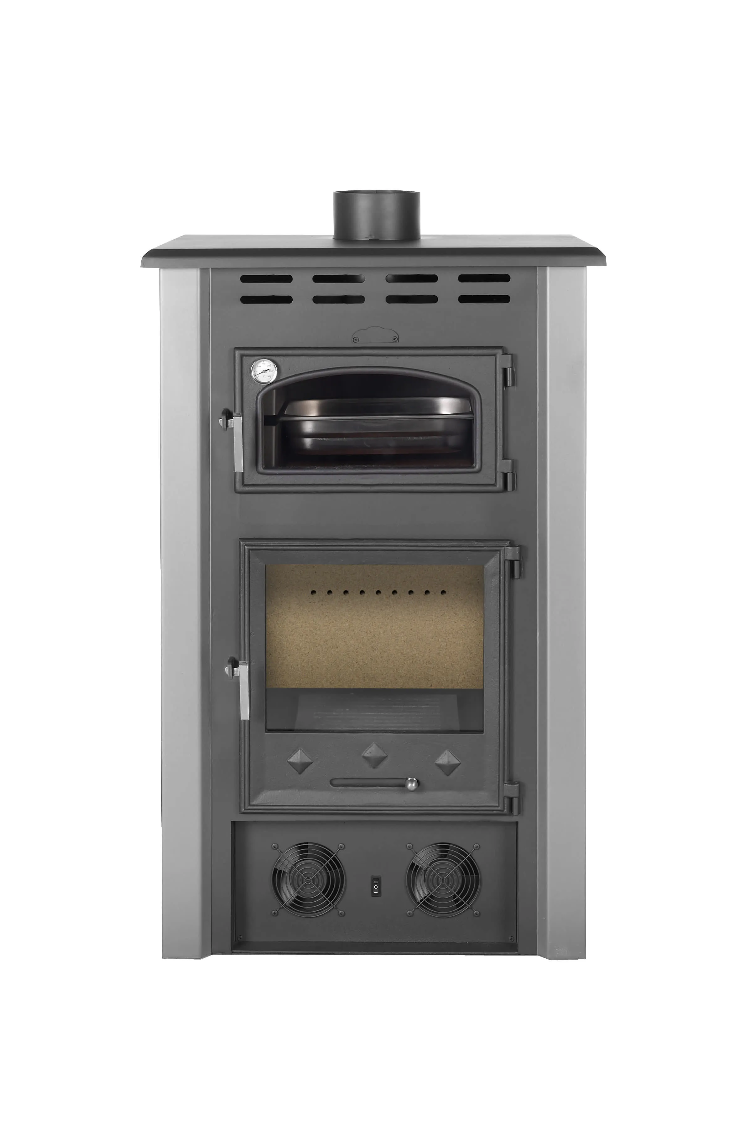 JAEN CON HORNO Y V.F PLATA - estufas de leña con horno de Chimeneas Joyma en Jaén
